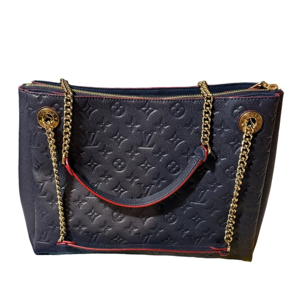 Louis Vuitton Handbags - Sold.   LOUIS VUITTON Navy Red
Surene Mm Marine Rouge Monogram Empreinte